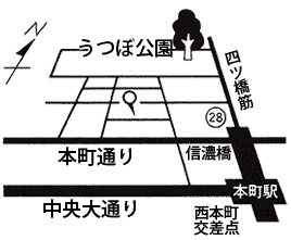 大阪市の筋膜リリース専門院　ダイエット、肩こり・頭痛などのボンボン＆セル 店舗の地図